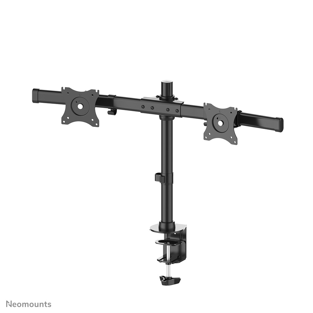 Neomounts Supporto da Scrivania per Monitor Doppio FPMA-DCB100DBLACK, Inclinabile e Girevole, Fino a 27