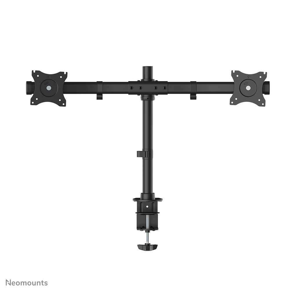 Neomounts Supporto da Scrivania per Monitor Doppio FPMA-DCB100DBLACK, Inclinabile e Girevole, Fino a 27