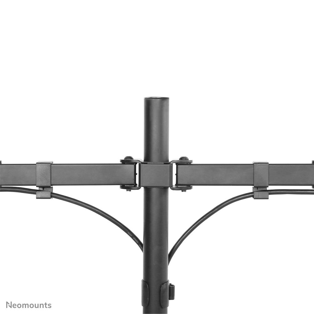 Neomounts Supporto da Scrivania per Monitor Doppio FPMA-D550DDBLACK, Inclinabile e Girevole, Compatibile con Monitor da 10