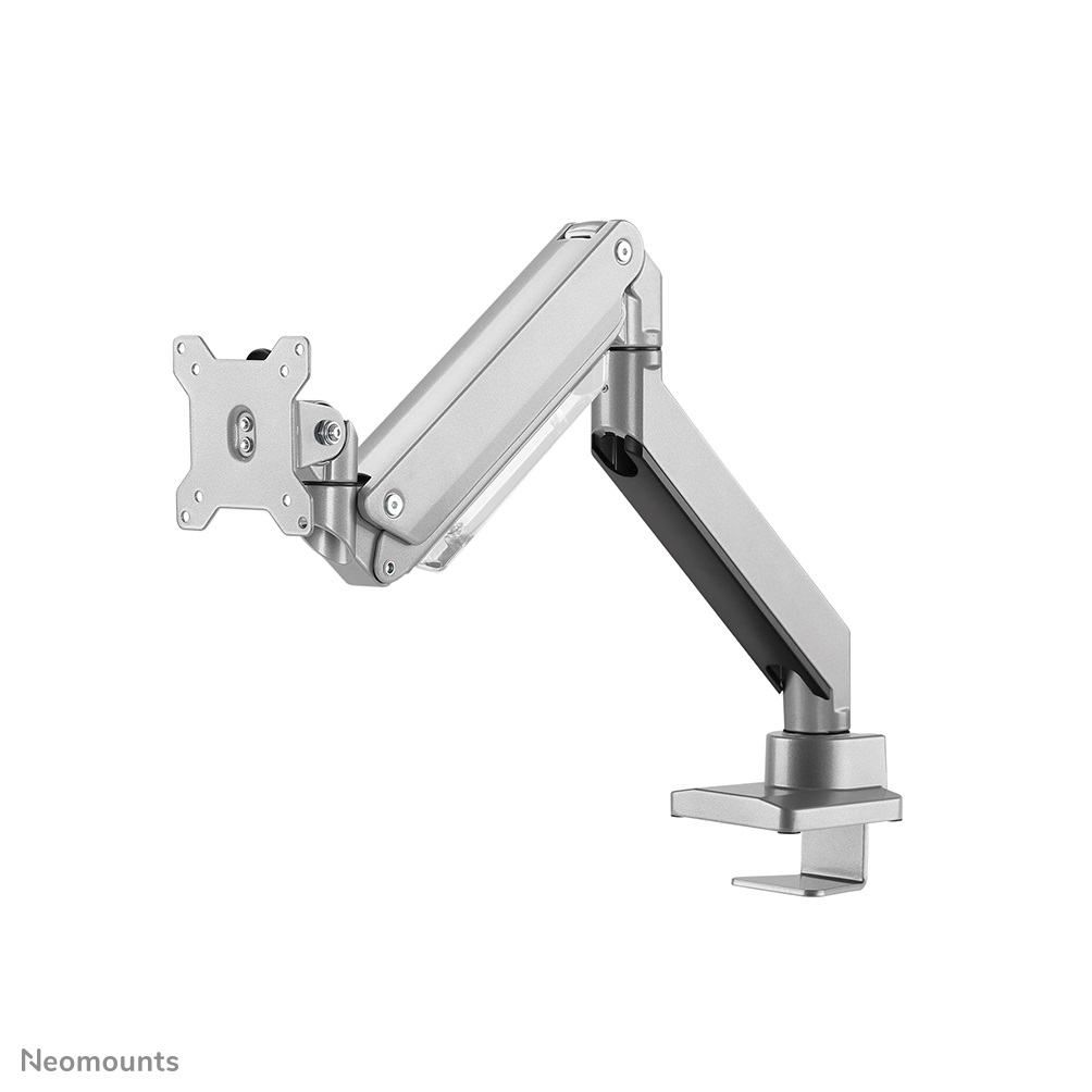 Neomounts Supporto da scrivania per monitor curvi e piatti NM-D775SILVERPLUS - Inclinabile, Orientabile, Girevole, fino a 18 kg, Argento