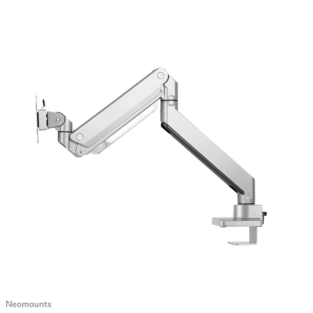 Neomounts Supporto da scrivania per monitor curvi e piatti NM-D775SILVERPLUS - Inclinabile, Orientabile, Girevole, fino a 18 kg, Argento