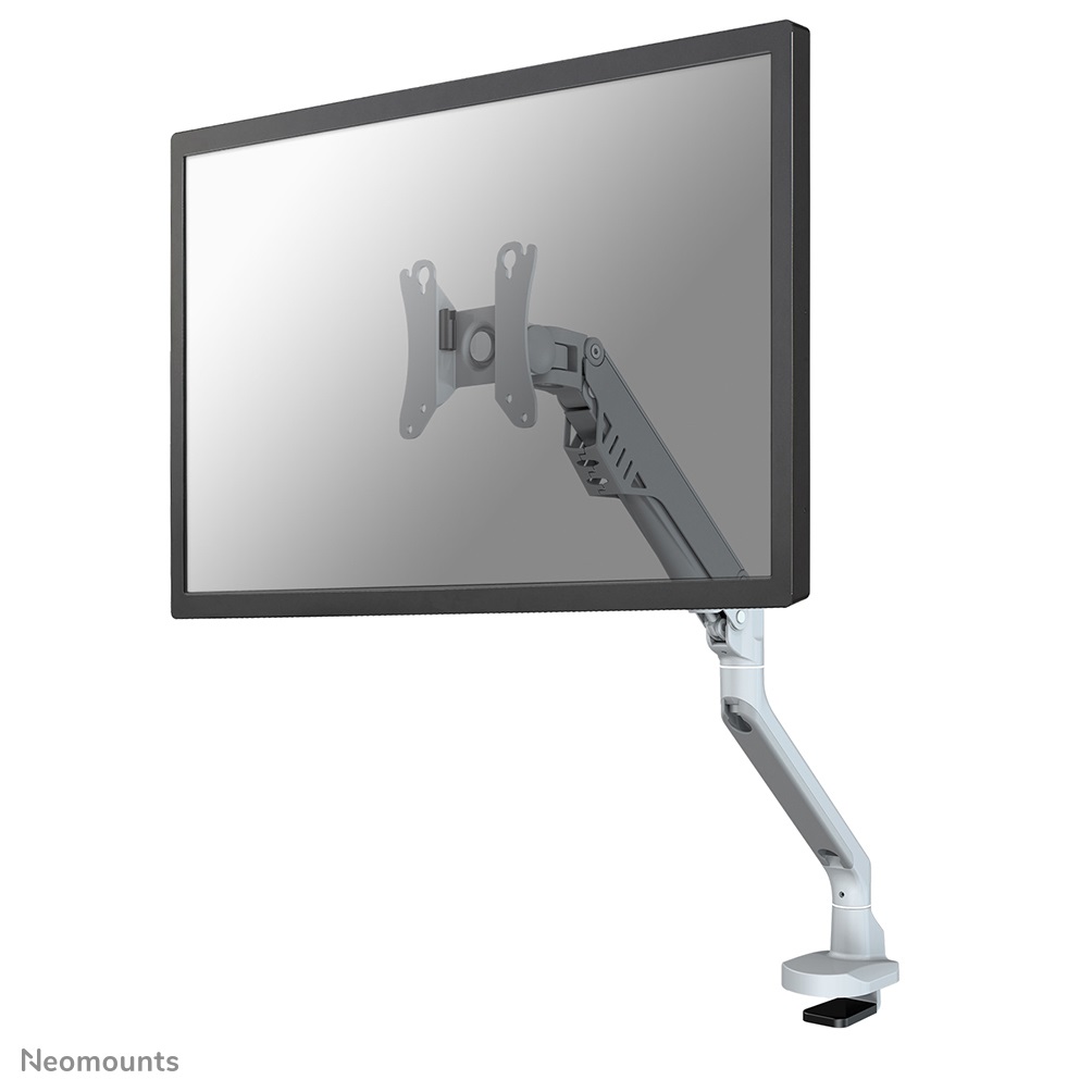 Neomounts FPMA-D750SILVER2 Supporto da Scrivania per Monitor fino a 32'' - Argento, Fissaggio con Morsetto o Vite Centrale
