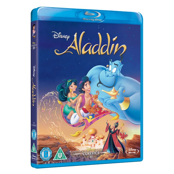 Disney Aladdin Blu-ray - Edizione Regno Unito, con Scott Weinger, Robin Williams, Linda Larkin e Jonathan Freeman, Valutazione: X (Solo per adulti)