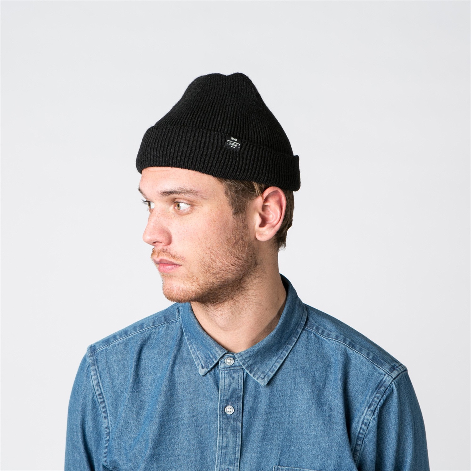 Barts Kinyeti Beanie Cappello Unisex in Acrilico - Taglia Unica, Nero/Azzurro Scuro