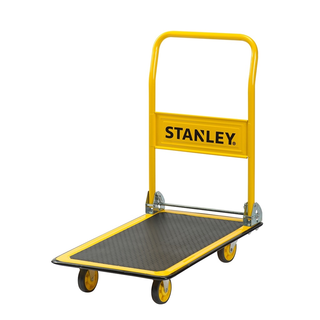 Stanley Carrello Pieghevole PC527 - Capacità di Carico 150 kg, Manubrio Pieghevole e Ruote in PP TPR