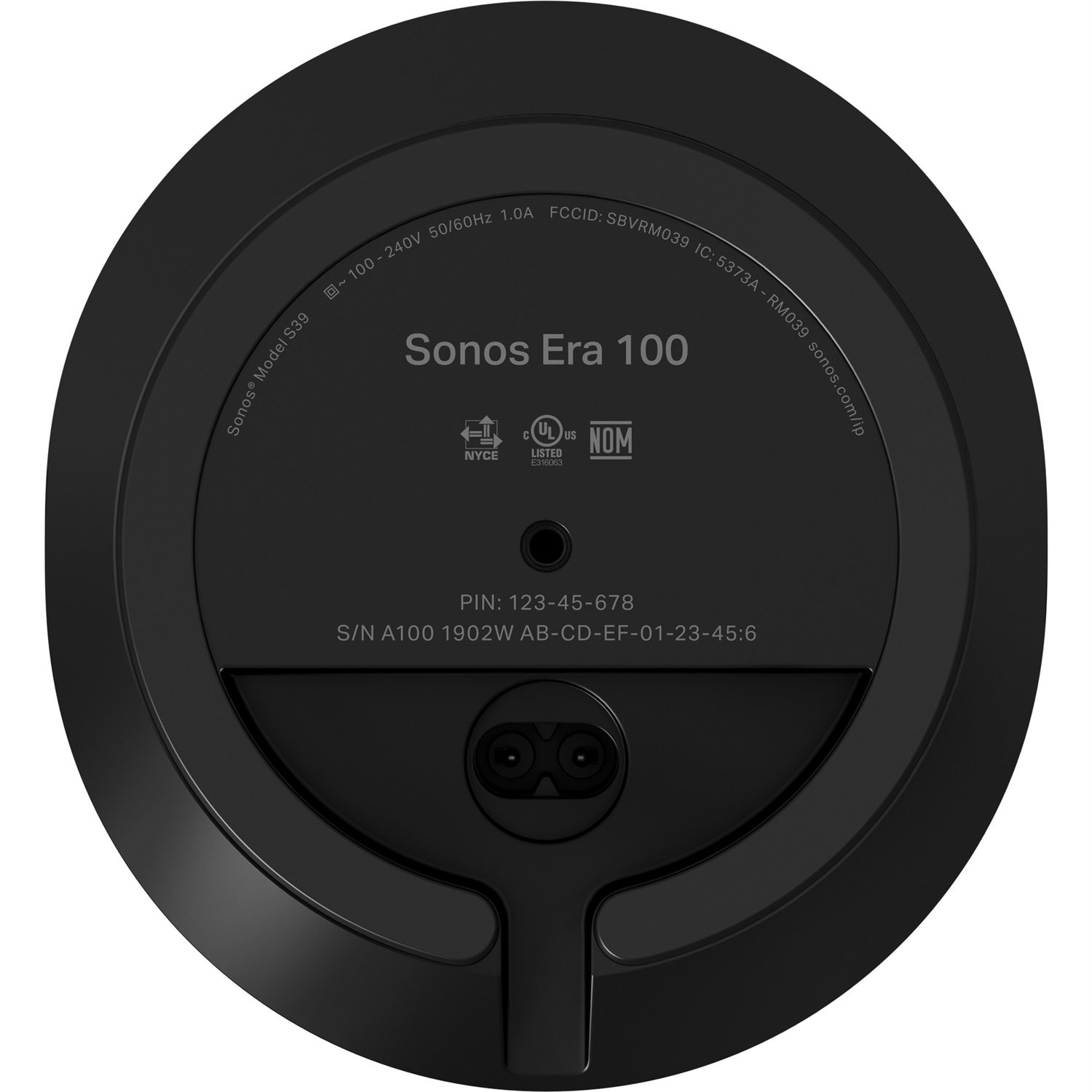Sonos Era 100 Altoparlante Wireless Nero - Wi-Fi, Bluetooth, Controllo Vocale, Trueplay, Apple AirPlay 2
