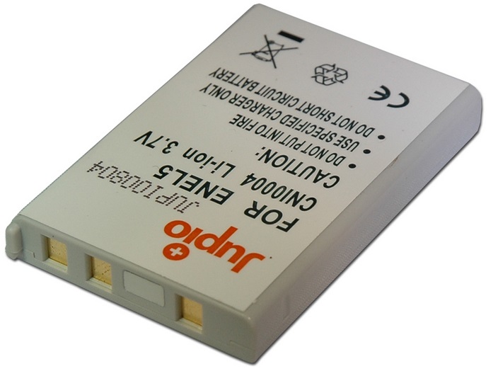 Jupio CNI0004 Batteria Ricaricabile Ioni di Litio 1050 mAh per Nikon EN-EL5, Nero