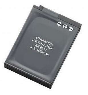 Jupio CNI0015 Batteria Ricaricabile per Nikon EN-EL12, 1050 mAh, Ioni di Litio, Nero
