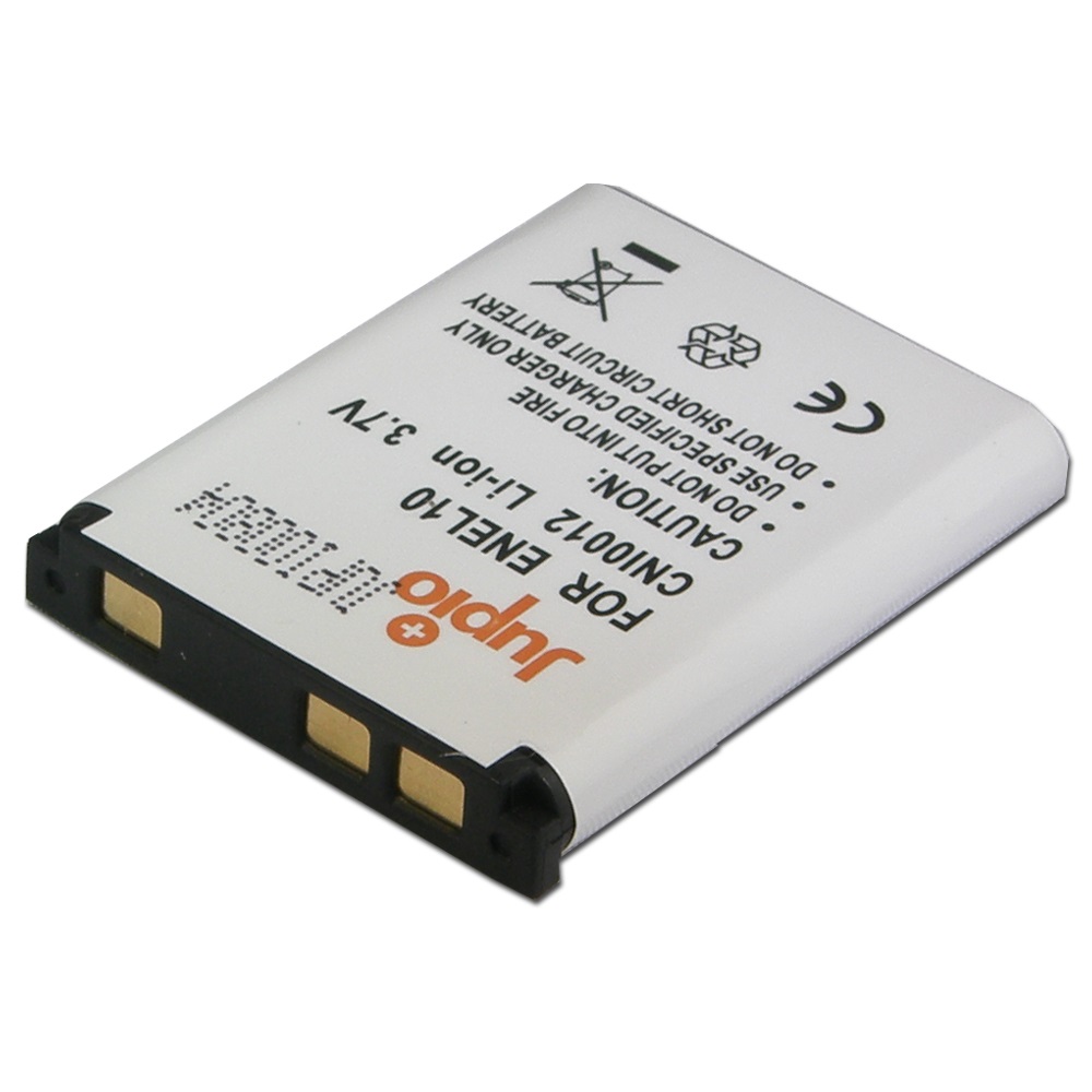 Jupio CNI0012 Batteria Ricaricabile per Nikon EN-EL10, 520 mAh, Nero - Compatibile con Nikon Coolpix