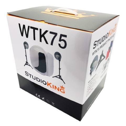 StudioKing WTK75 - Set fotografico per prodotti con sfondi colorati e lampada daylight 40 W