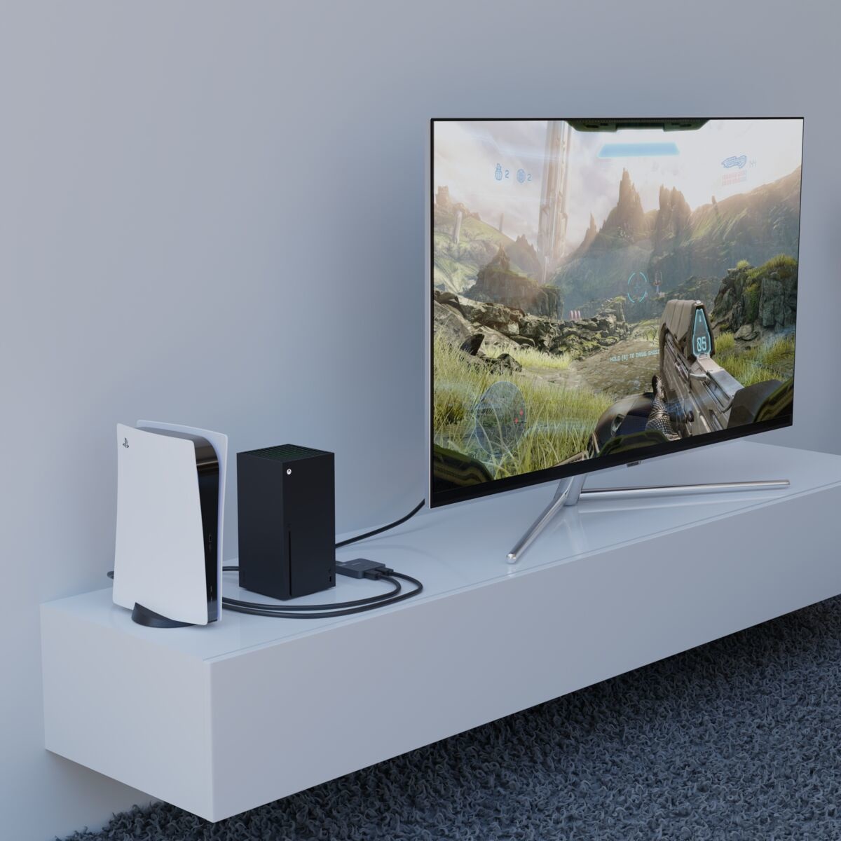 Marmitek Connect 720 - Switch HDMI 8K 60Hz - 4K 120Hz - HDMI 2.1 - 2 ingressi/1 uscita