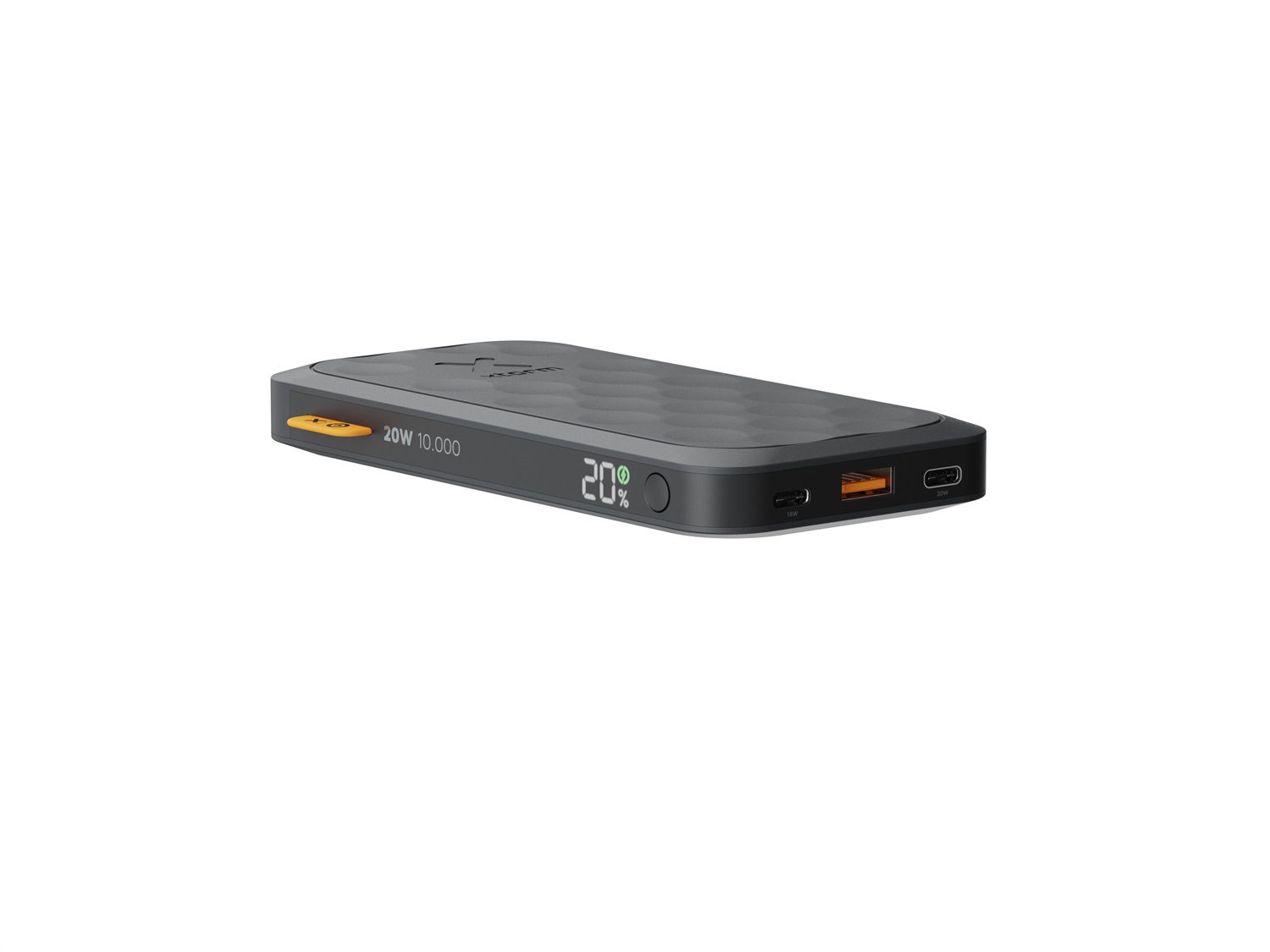 Xtorm Powerbank Fuel Series 20W - 10.000 mAh, 2x USB-C, 1x USB-A, Ricarica Rapida, Nero Notte