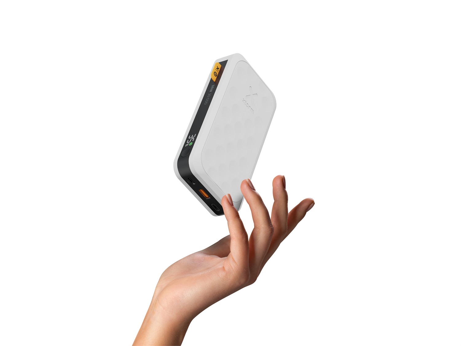 Xtorm Powerbank 35W Fuel Series 5 - 20.000 mAh, 2 X USB-C PD, 1 X USB-A, Bianco Crepuscolo, Compatibile con Samsung e iPhone