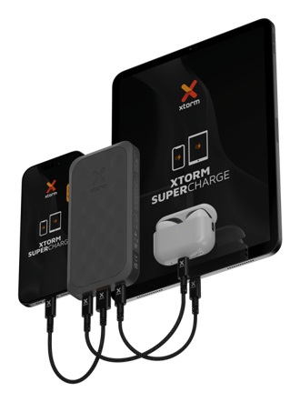 Xtorm Power Bank 10000 mAh - Batteria Portatile con Quick Charge 3.0 e 20W di Potenza - Nero