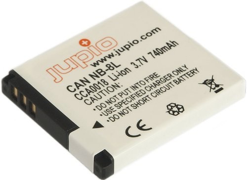 Jupio NB-8L Batteria Ricaricabile agli Ioni di Litio 740 mAh per Canon - Garanzia 3 Anni