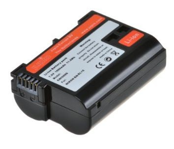 Jupio CNI0020 Batteria Ricaricabile per Nikon EN-EL15, 1650 mAh, Ioni di Litio, Nero