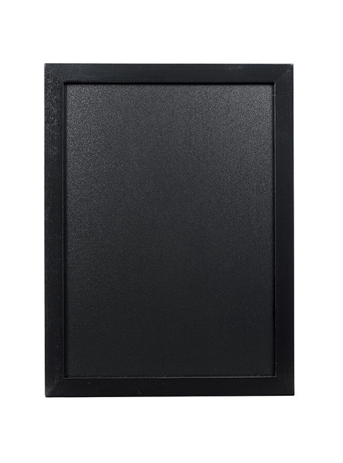 Securit Lavagna da Parete Woody 30x40 cm - Cornice in Legno Laccato Nero con Pennarello a Gesso Liquido Incluso
