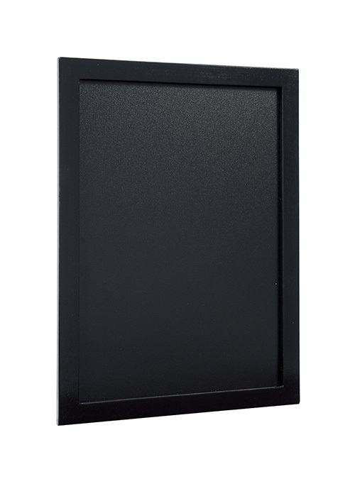 Securit Lavagna da Parete Woody 30x40 cm - Cornice in Legno Laccato Nero con Pennarello a Gesso Liquido Incluso