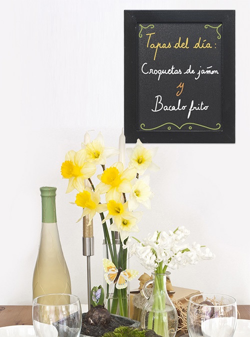 Securit Lavagna da Parete Woody 30x40 cm - Cornice in Legno Laccato Nero con Pennarello a Gesso Liquido Incluso