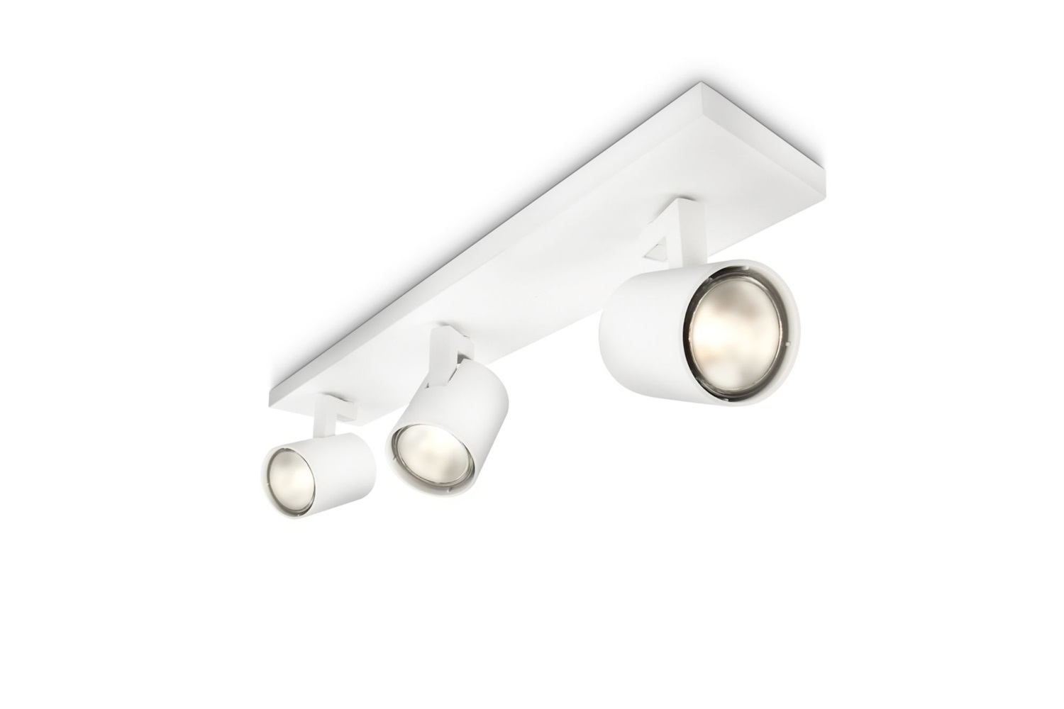 Philips myLiving Runner - Barra Faretti 3xGU10 Bianco, Direzione Luce Regolabile, Metallo, Lampadine Non Incluse