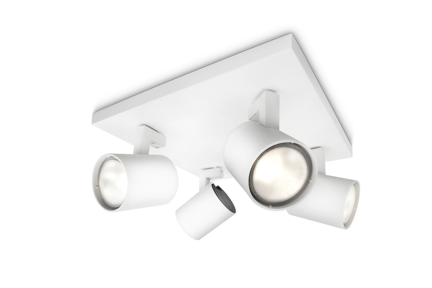 Philips myLiving Runner Faretto GU10 Bianco 4 Luci con Teste Orientabili