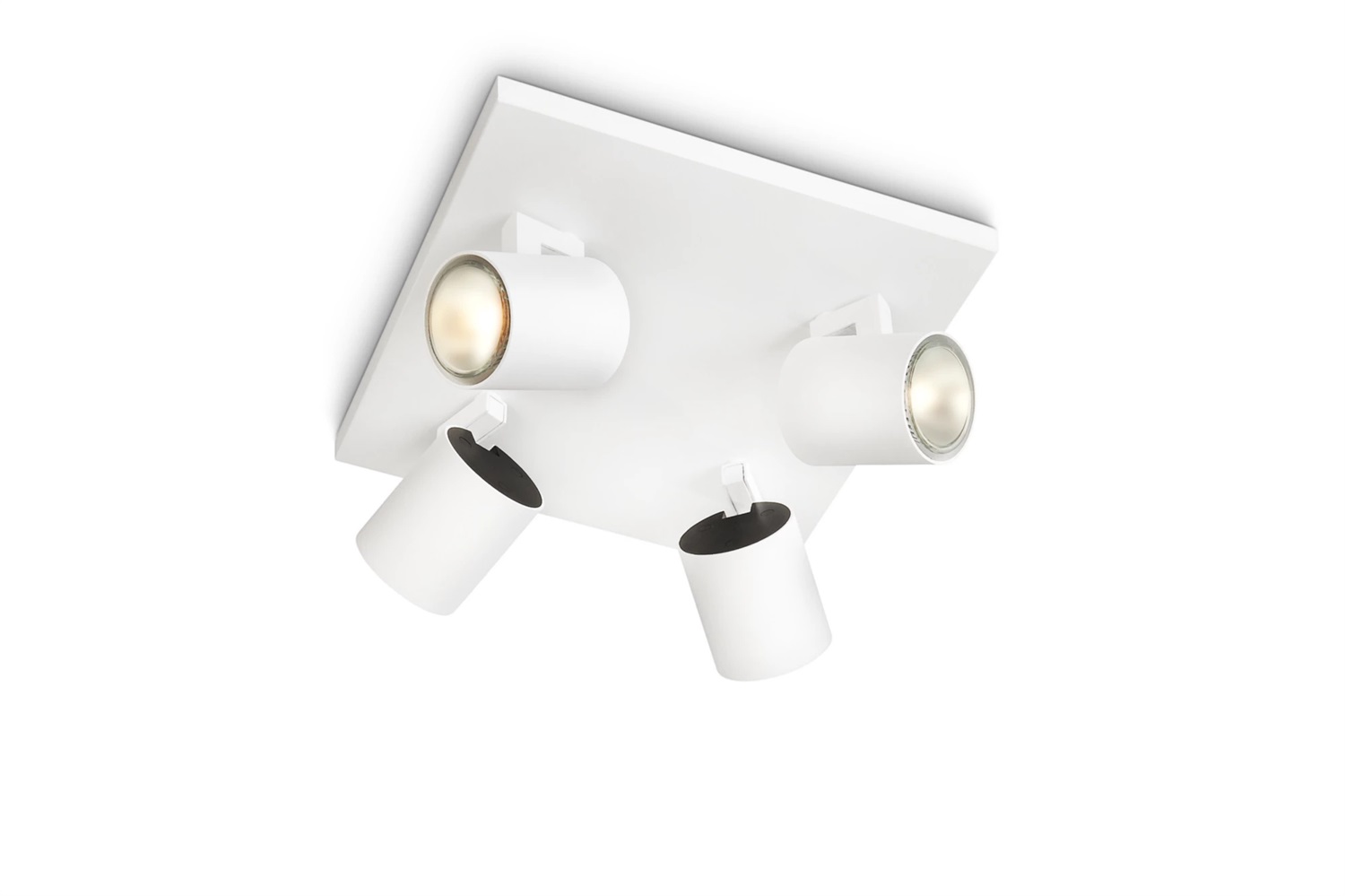 Philips myLiving Runner Faretto GU10 Bianco 4 Luci con Teste Orientabili