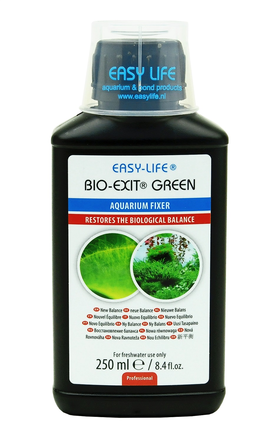 Easy Life Bio Exit Green 250 ml - Trattamento per acquariofilia contro le alghe filamentose e ripristino dell'equilibrio biologico
