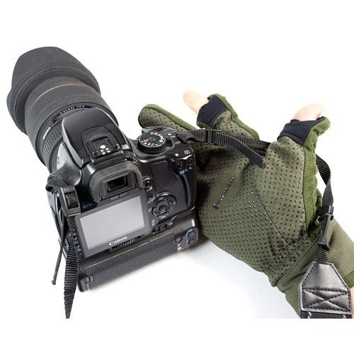 Stealth Gear Guanti XXL Verde Oliva in Microfibra e Poliestere per Fotografia Outdoor