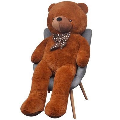vidaXL Orsacchiotto di Peluche XXL Marrone 160 cm - Morbido e Realistico