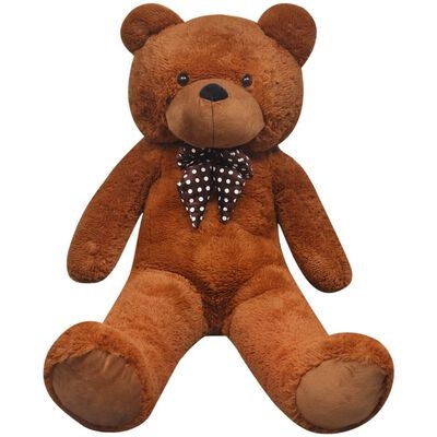 vidaXL Orsacchiotto di Peluche XXL Marrone 160 cm - Morbido e Realistico