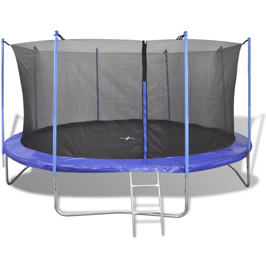 VidaXL 142093 trampolino da cortile e per attività ricreative Esterno Rotondo Senza molla Trampolino fuori terra