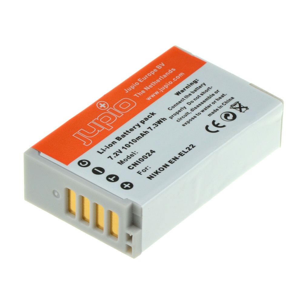 Jupio Batteria EN-EL22 1010 mAh Ricaricabile Li-Ion Compatibile Nikon - Garanzia 3 Anni