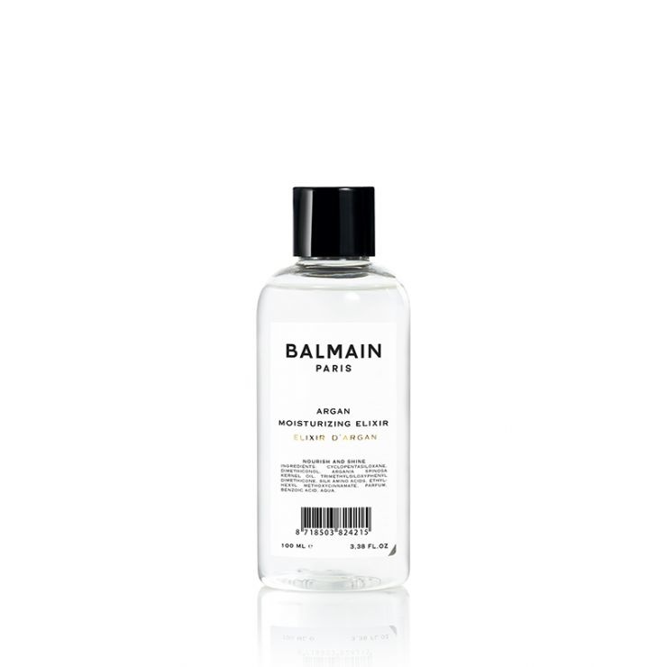 Balmain Argan Moisturizing Elixir 100ml - Olio per Capelli Rinforzante Senza Risciacquo con Olio di Argan Biologico e Proteine della Seta