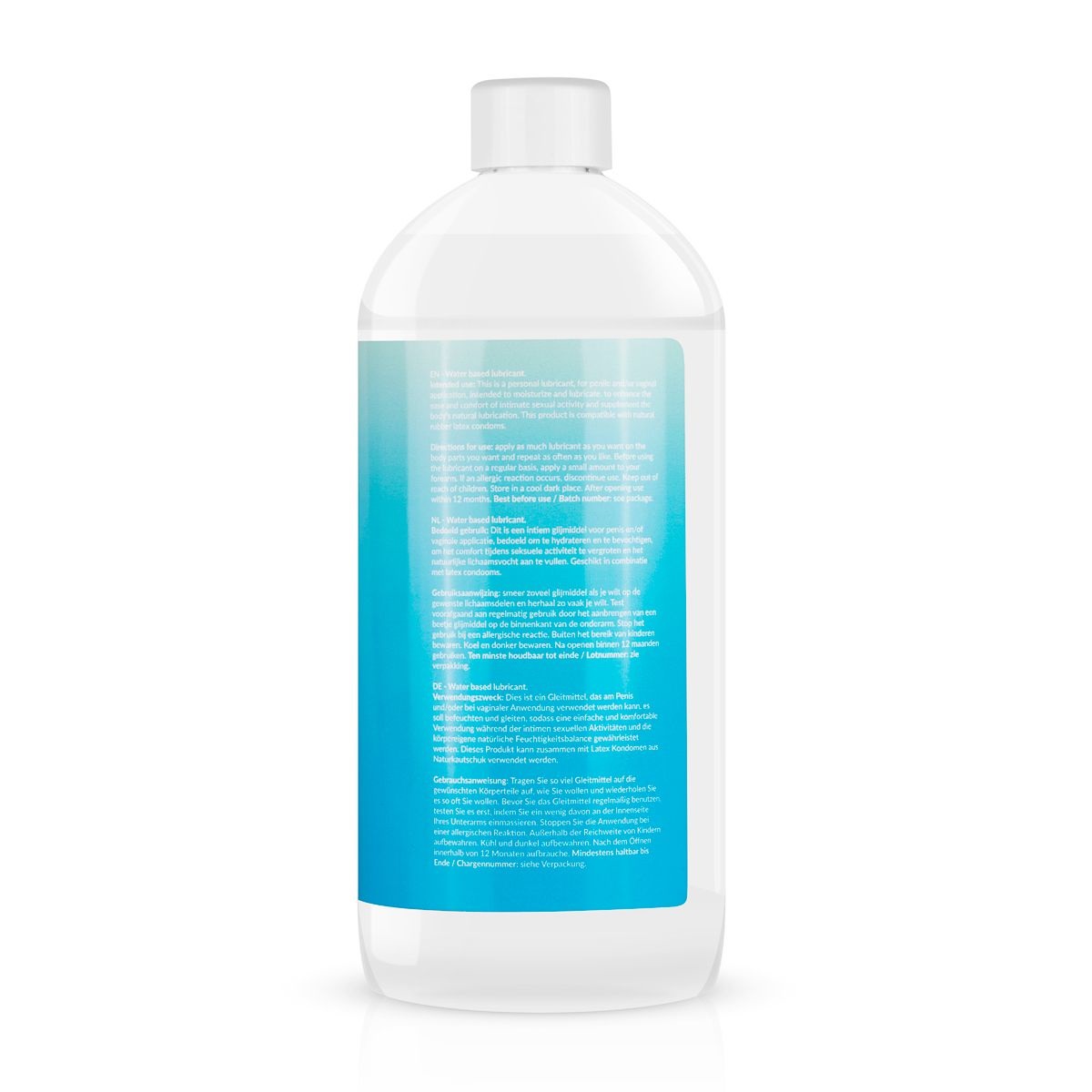 EasyGlide Lubrificante a Base d'Acqua 500 ml - Sicuro con Preservativi e Giocattoli, Formula Non Grassa e Senza Parabeni