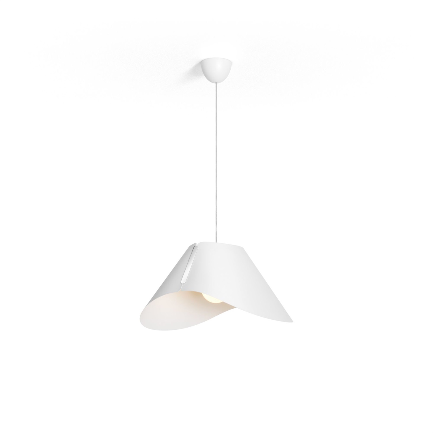 Philips Lampada a Sospensione Ecru in Tessuto Bianco, 60W, Attacco E27, Design Elegante
