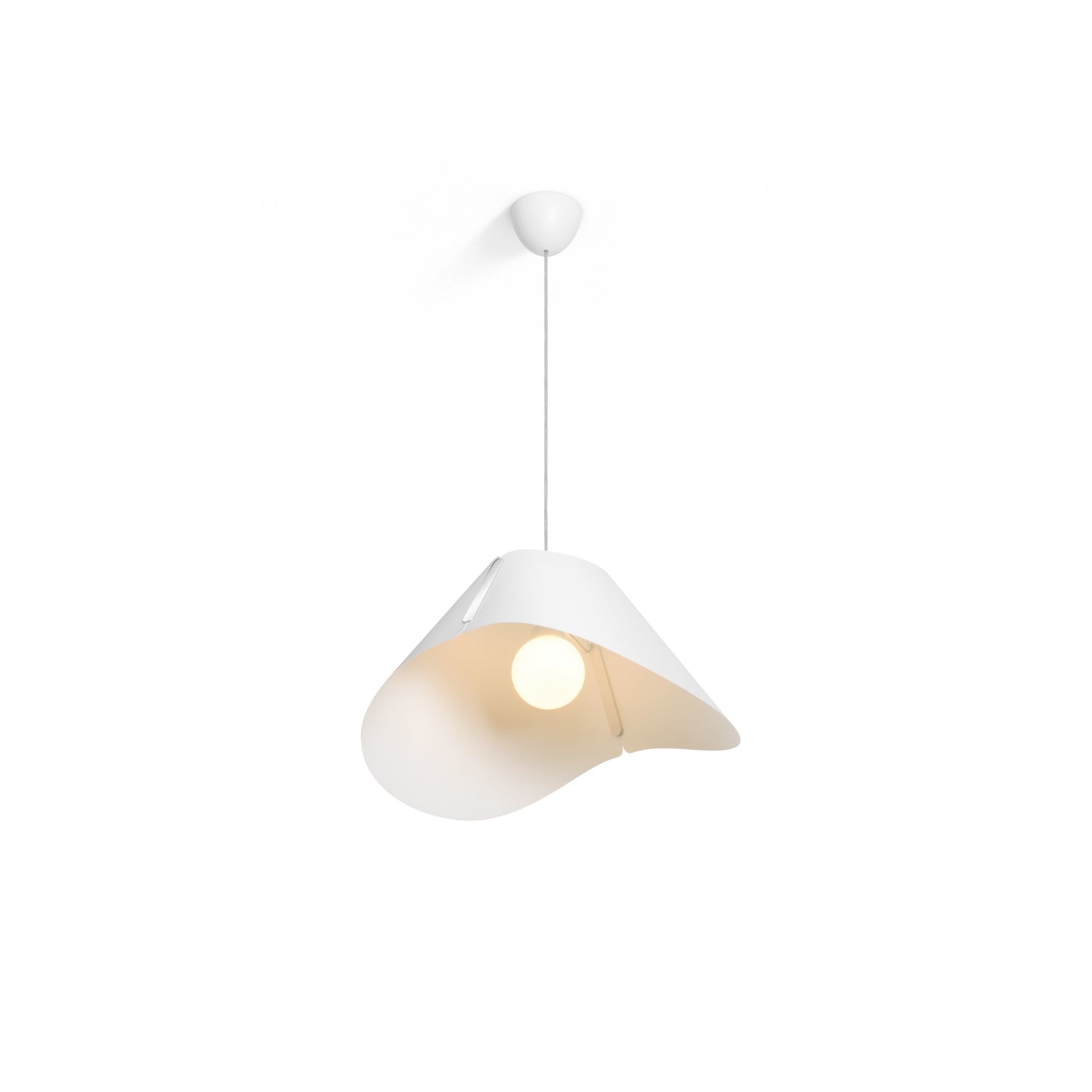 Philips Lampada a Sospensione Ecru in Tessuto Bianco, 60W, Attacco E27, Design Elegante