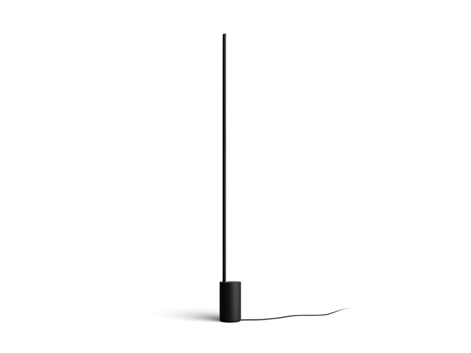 Philips Hue Signe Gradient Lampada da Terra LED Nera - 16 Milioni di Colori, 25000 Ore di Durata, Controllo Intelligente