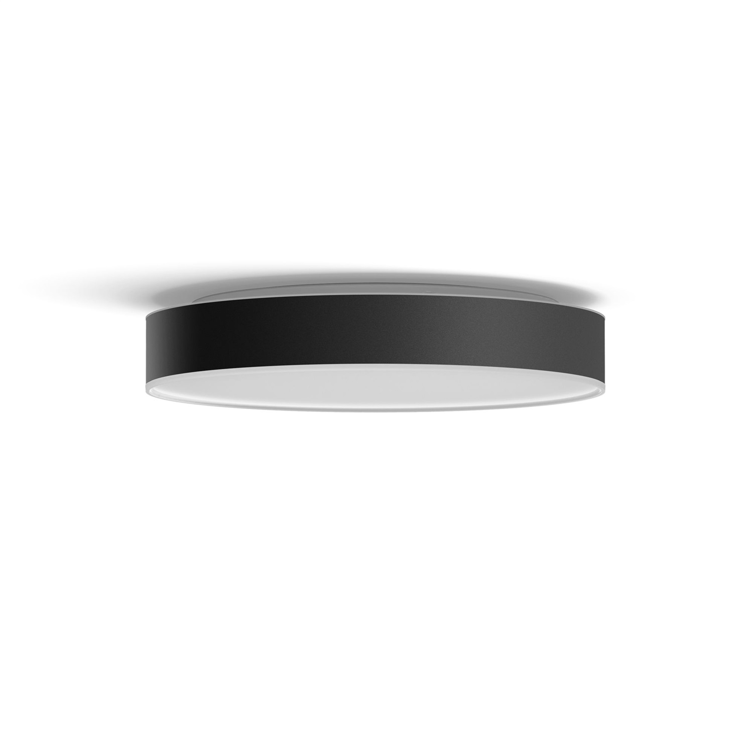 Philips Hue White Ambiance Enrave Plafoniera Smart Grande Nera con Bluetooth e Telecomando Dimmer Switch