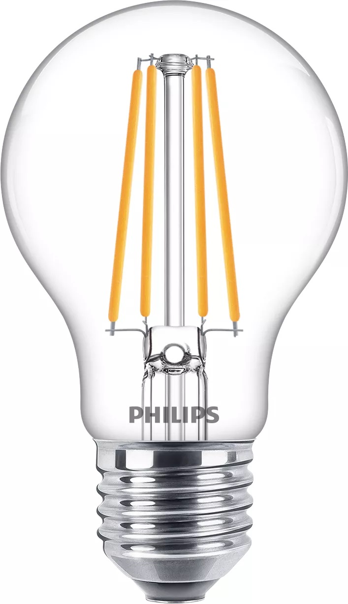Philips Lampadina trasparente a filamento 75 W A60 E27