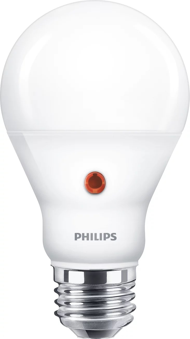 Philips Lampadina LED Dusk to Dawn 60W E27 con Sensore Crepuscolare - Luce Bianca Calda, Non Dimmerabile