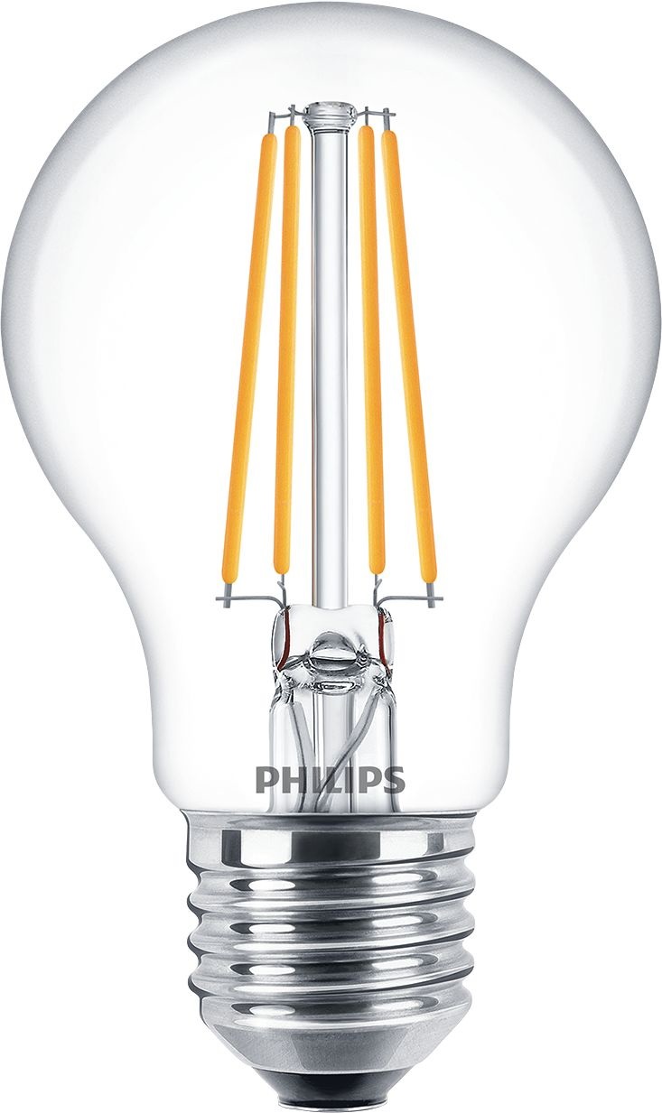 Philips Lampadina LED Goccia in Vetro Filamento 60W E27 4000K Non-Dimmerabile