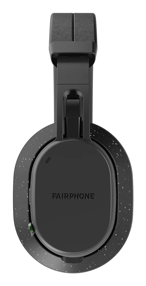 Fairphone Fairbuds XL - Cuffie wireless con ANC, 26.50 ore di autonomia, driver da 40 mm, Bluetooth e USB-C, Nero
