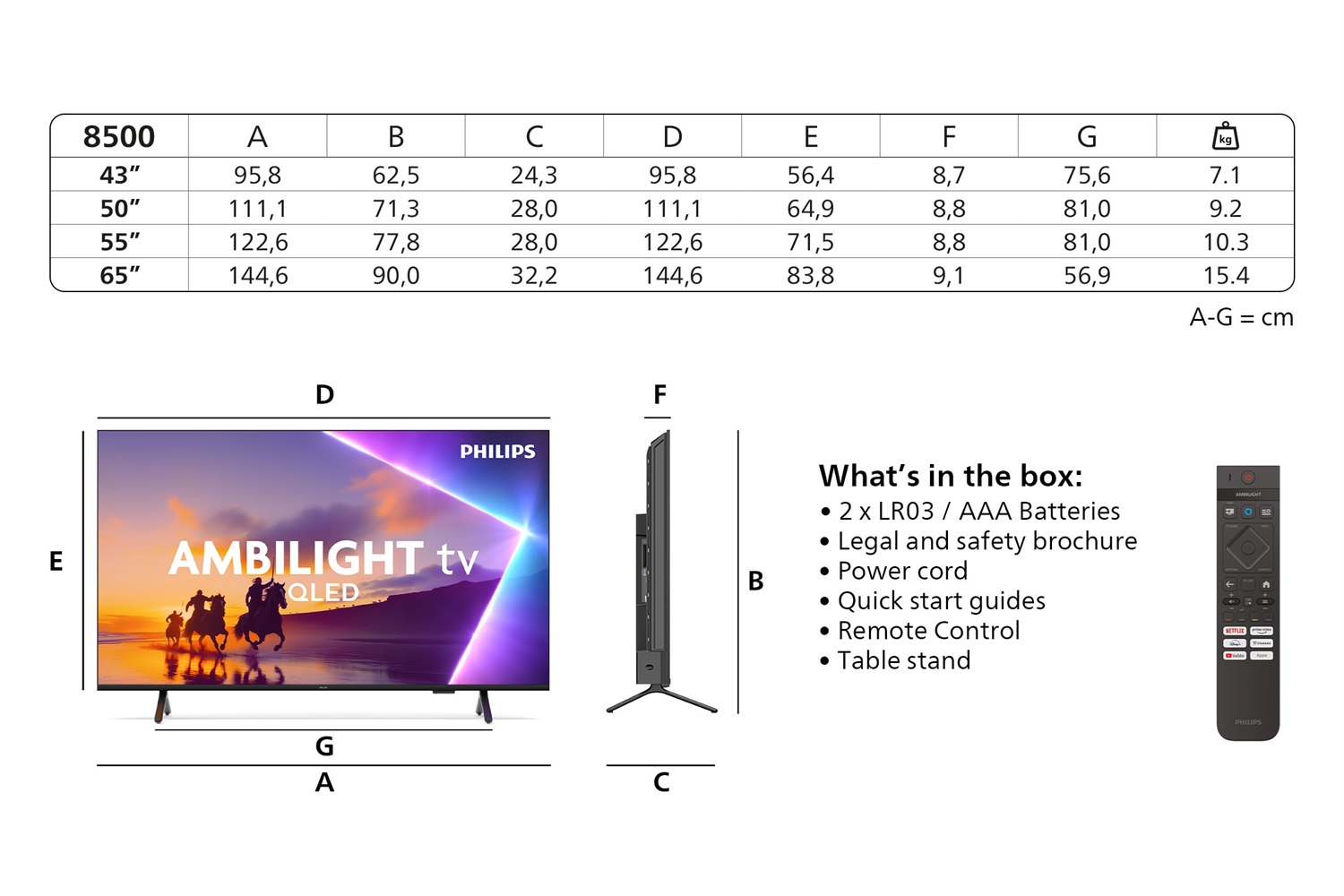 Philips 50PUS8500/12 TV 50