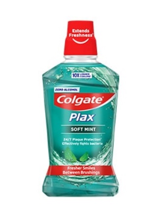 Colgate Plax® Menta Delicata 500ml - Collutorio Fresco con Formula Clinicamente Testata