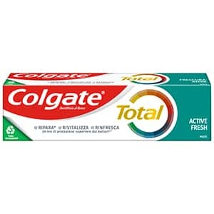 Colgate Dentifricio Total Active Fresh 75 ml - Protezione Attiva 24h con Tecnologia Antibatterica