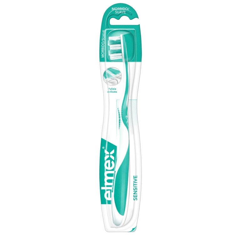 Elmex Sensitive Plus Spazzolino - Setole Molto Morbide per Denti Sensibili e Pulizia Delicata