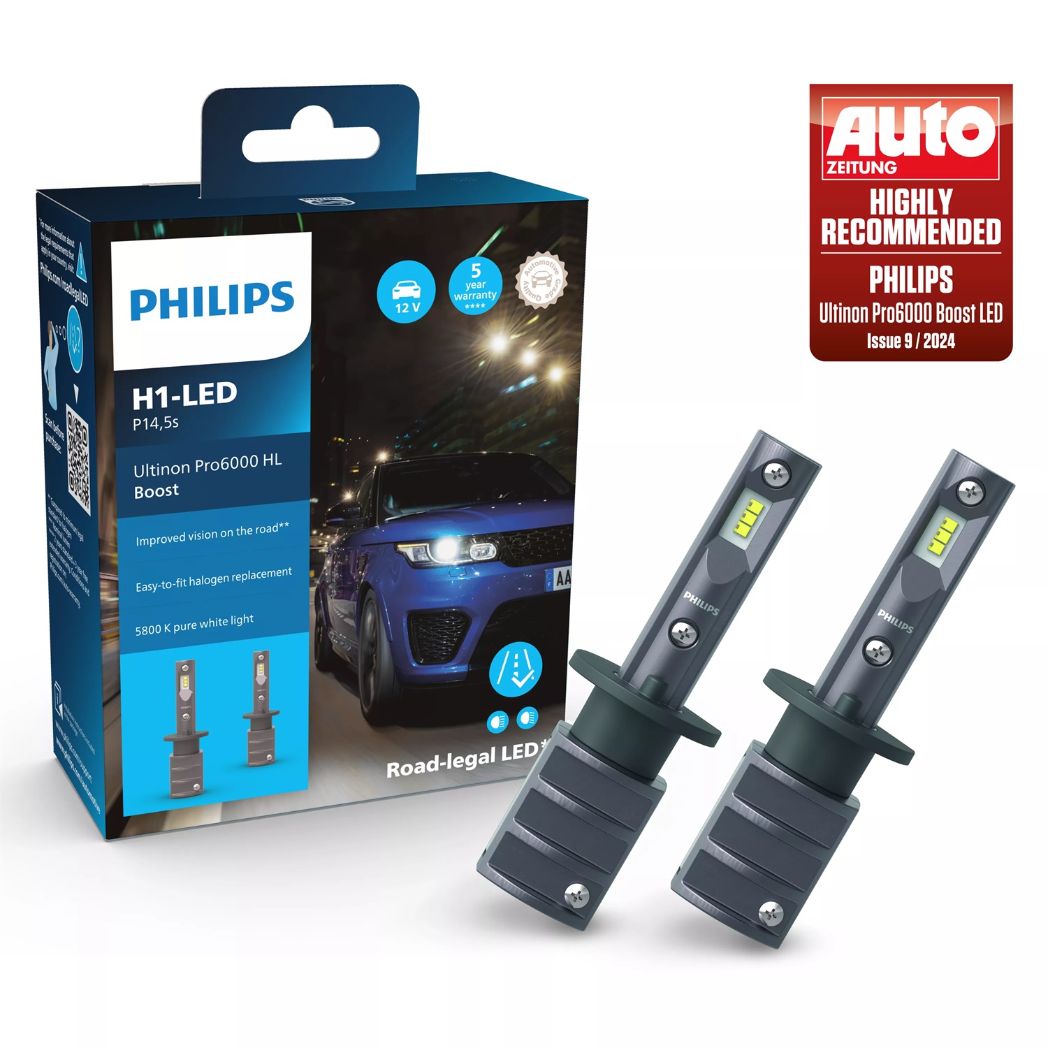 Philips Ultinon Pro6000 Boost HL 11258U60BX2 Lampadina per fari anteriori