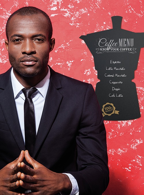 SECURIT Lavagna da Parete 'Moka' Silhouette - 30 x 50 cm - Nero - Melammina e Resina con Pennarello e Adesivi