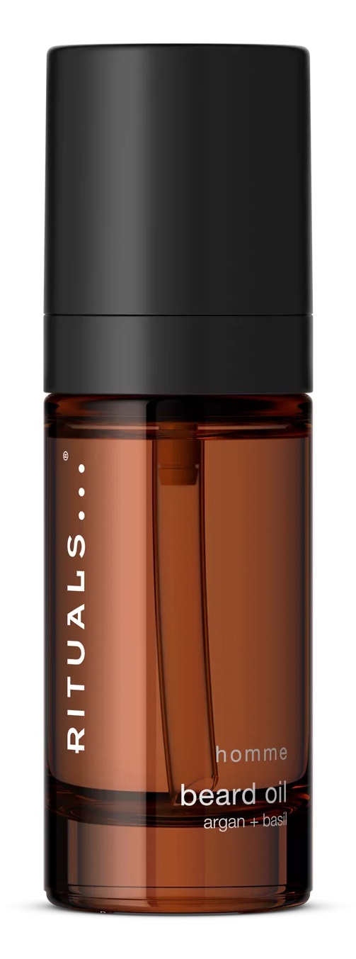 RITUALS HOMME Olio per Barba 30ml - Trattamento Idratante con Olio di Basilico e Olio di Argan