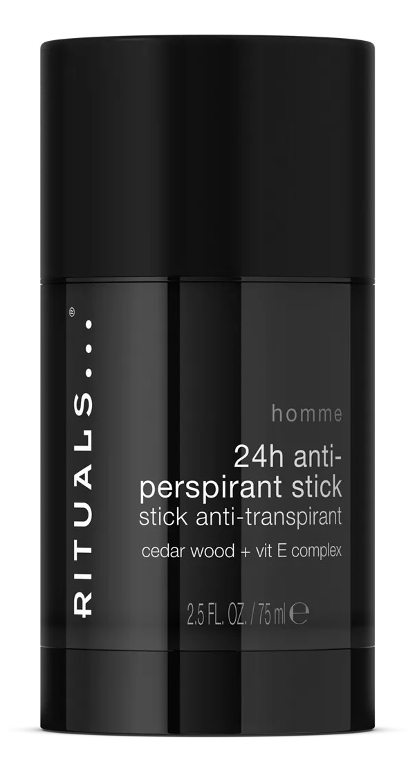 Rituals Homme 24h Anti-Perspirant Stick 75 ml - Deodorante in stick con Legno di Cedro e Vitamina E